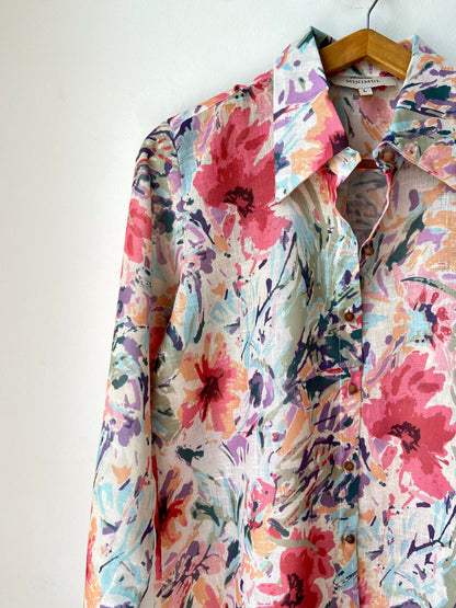 Autumn Meadow Linen Shirt