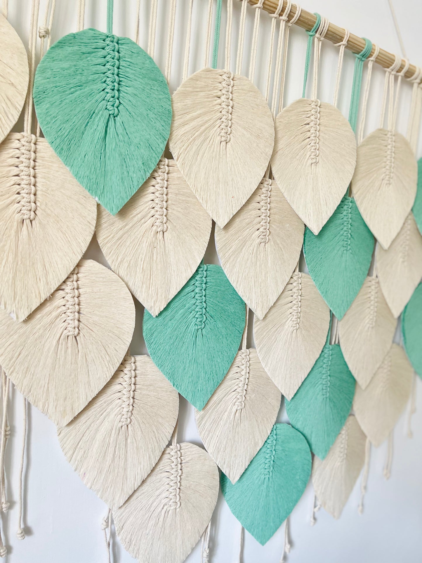 Grand Feathers Macrame Wall Hanging - 5 ft