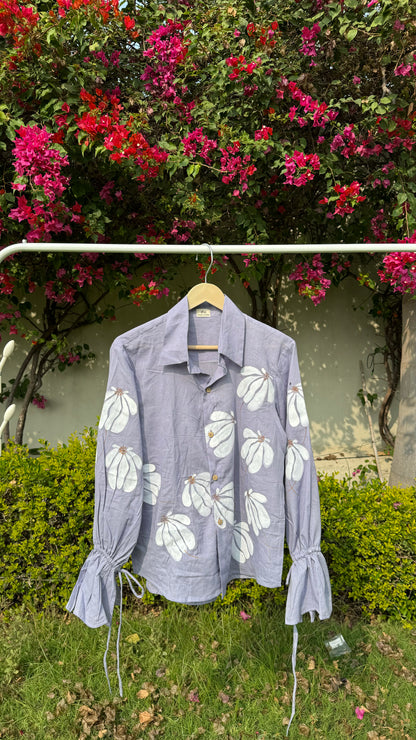 Blossom Hand-Painted Cotton Shirts