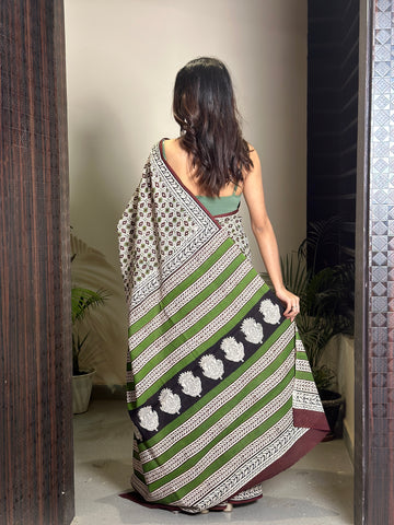Mandana Bagru Handblocked Saree