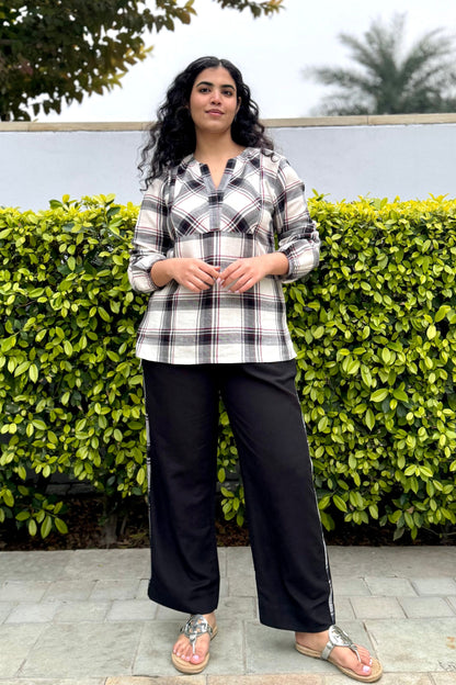 The Checkmate Twill Set- Black
