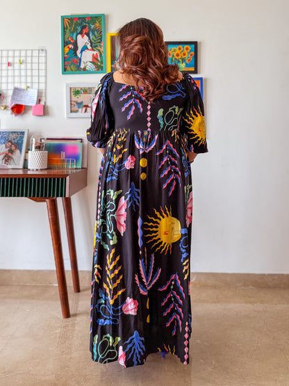 Fiona Printed Maxi Dress