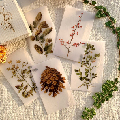 Vellum Booklet- Vintage Botanicals