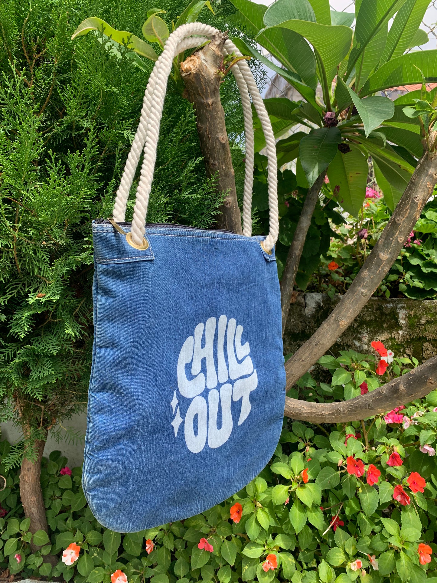 Chill Out Denim Tote