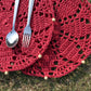 Pink Set of 2 Crochet Mats