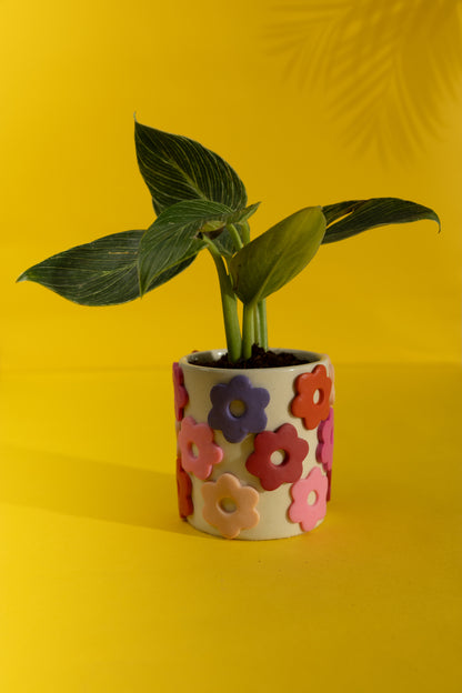 Flower Power Ceramic planter