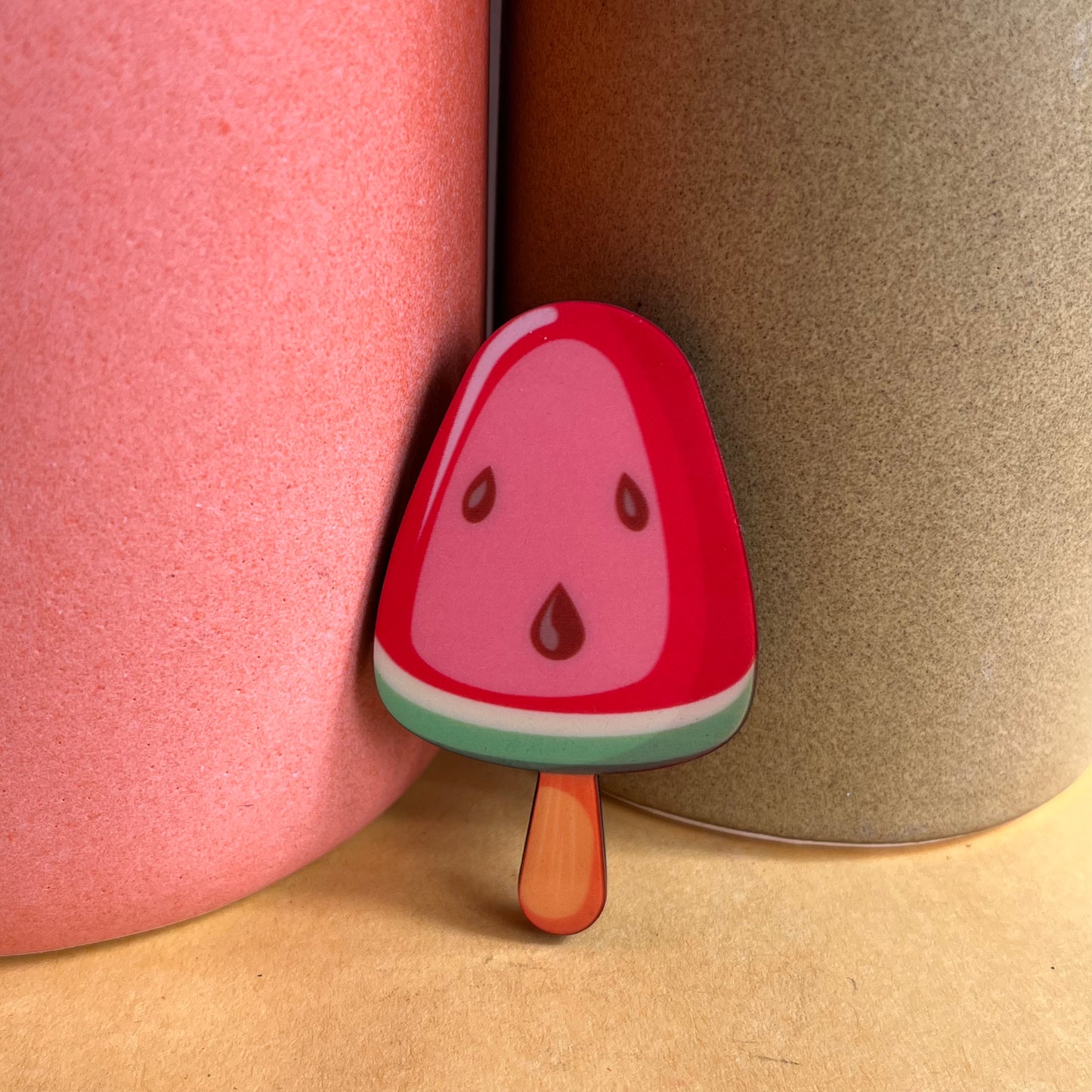 Watermelon Popsicle Fridge Magnet