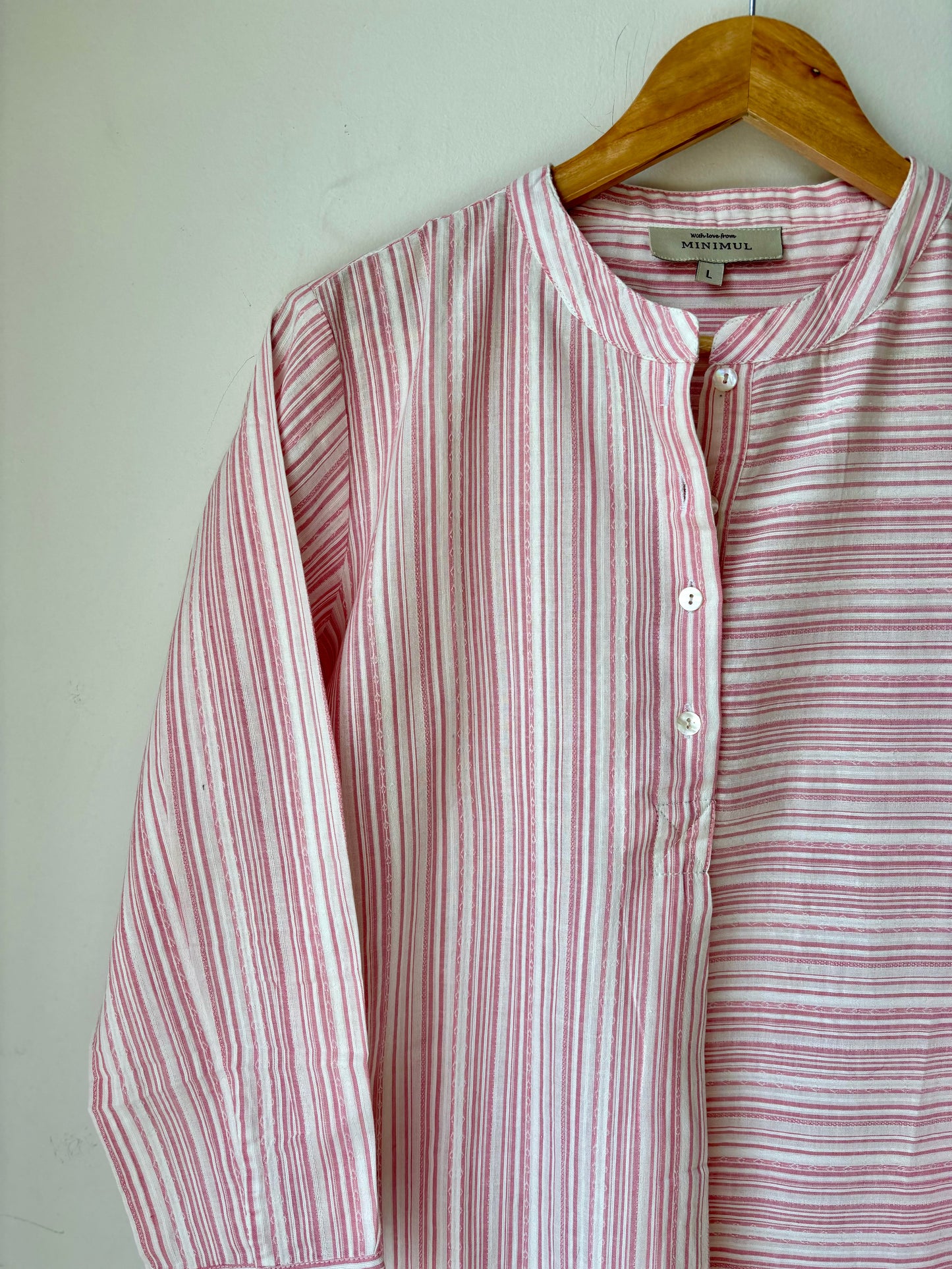 Mom's Kurta Shirt in Handwoven Cotton