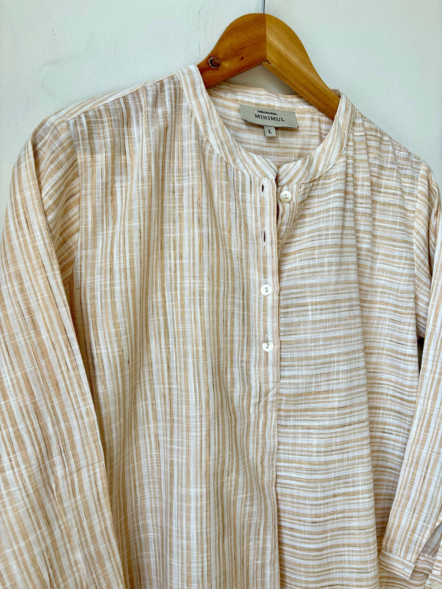 Mom's Kurta Shirt in Handwoven Cotton