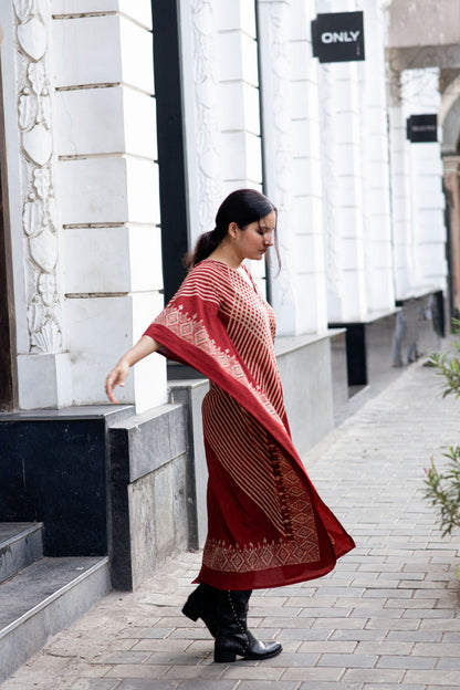 Sur Madder Red Kaftan