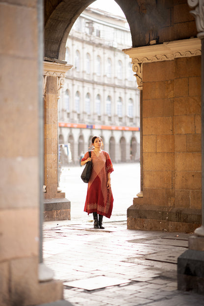 Sur Madder Red Kaftan