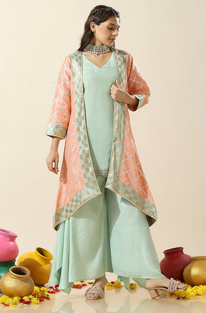 Noorani Kurta and Palazzo Set with Jacket