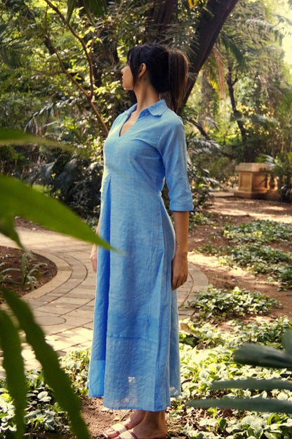 Handwoven Cotton Collared Picnic Dress