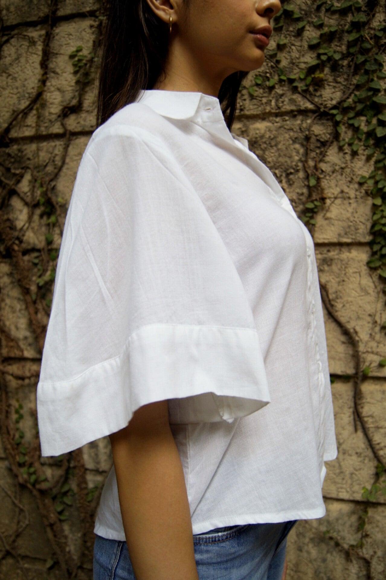 Handwoven Angel Sleeve Shirt