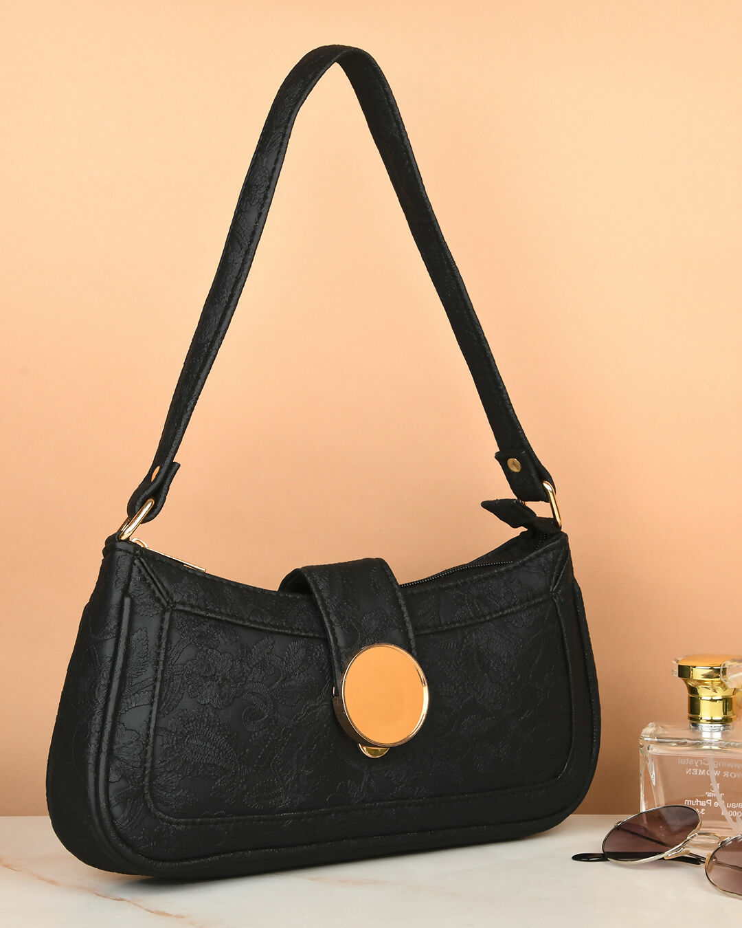 Black Baguette Bag 3