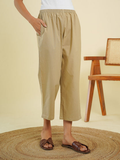 Ankle Length Pant Brown