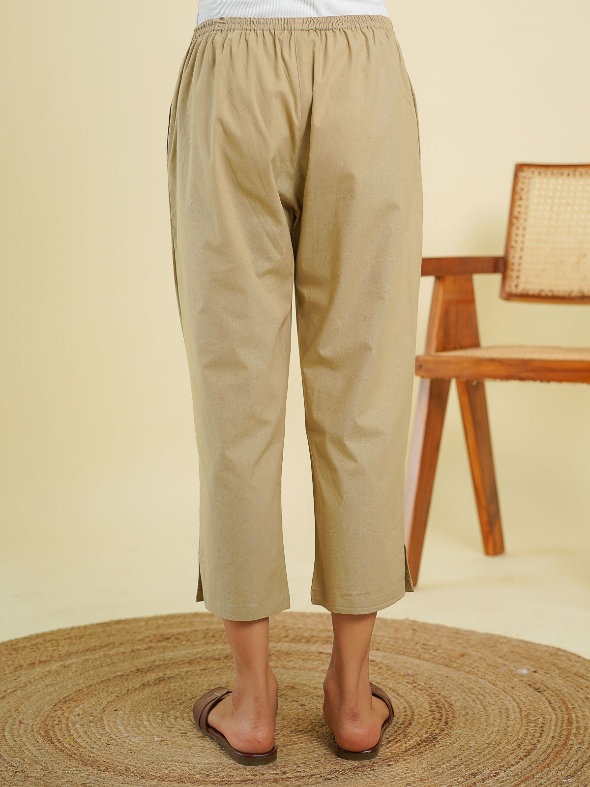 Ankle Length Pant Brown