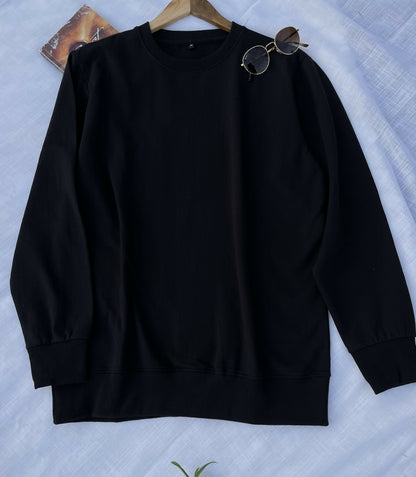 Midnights Embroidered Black Sweatshirt