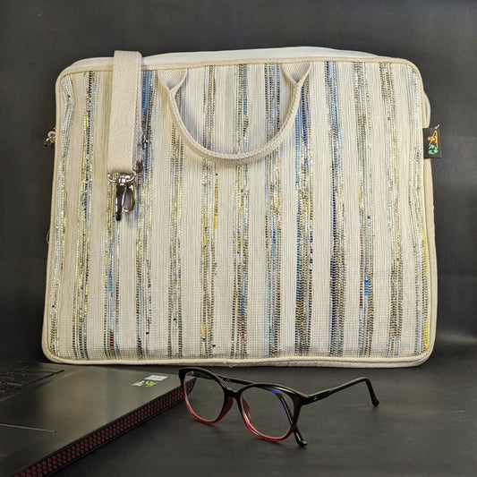 Upcycled Handwoven: The Laptop Bag 16 inches