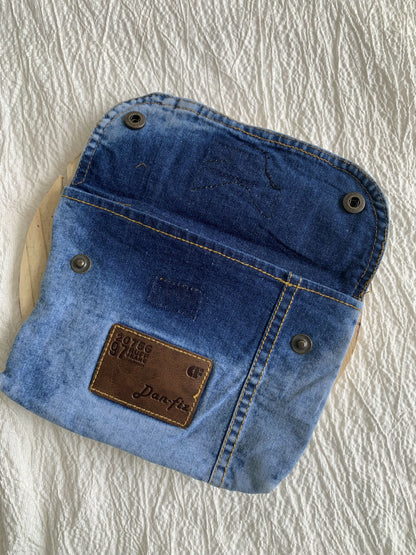 Denim Big Pouch in Blue