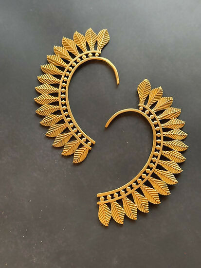 Amaani Brass Earcuffs