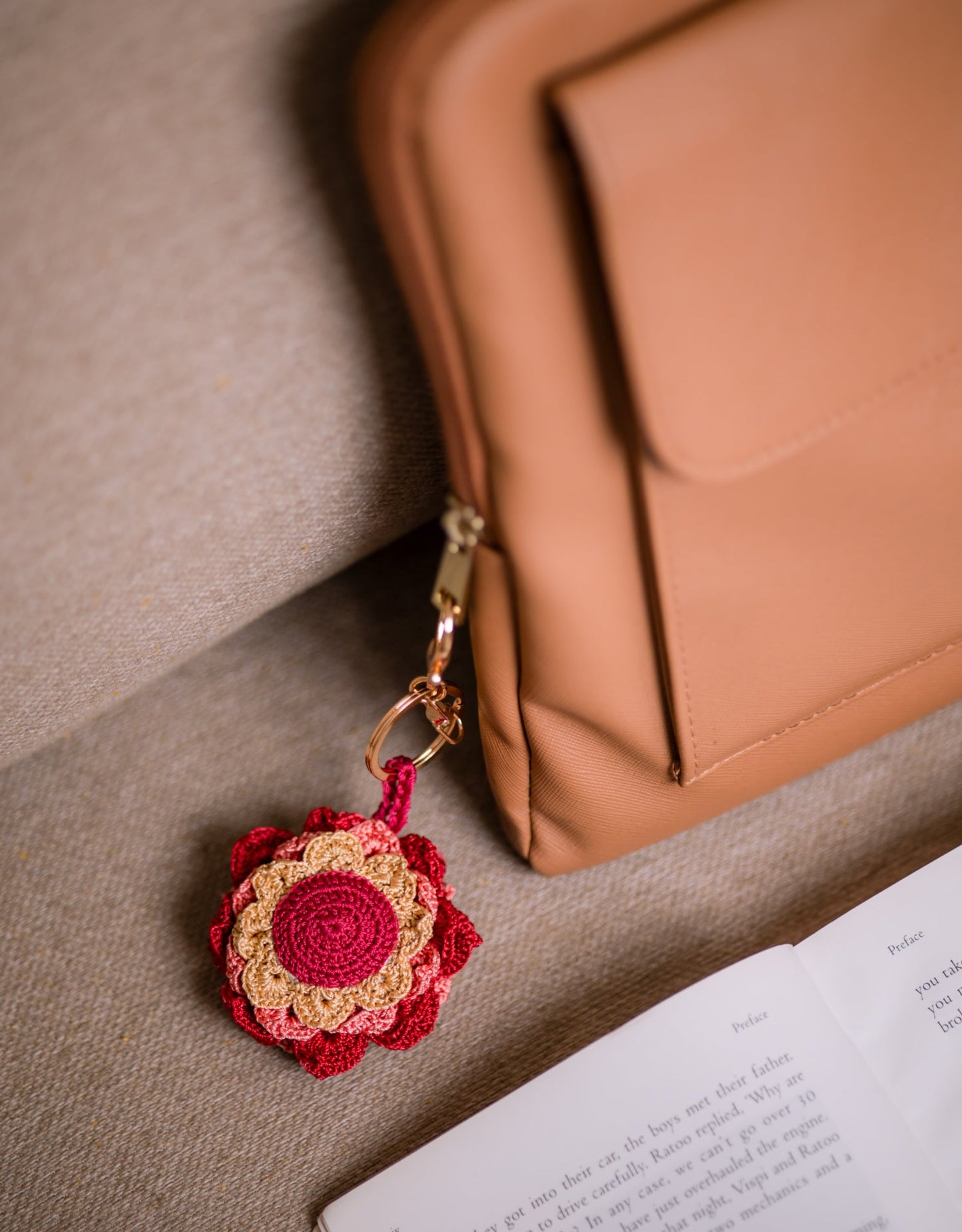 Boho Bag Charm - Khushaal Dahelia