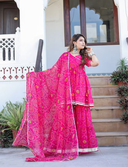 Keshvi Pink Sharara Set