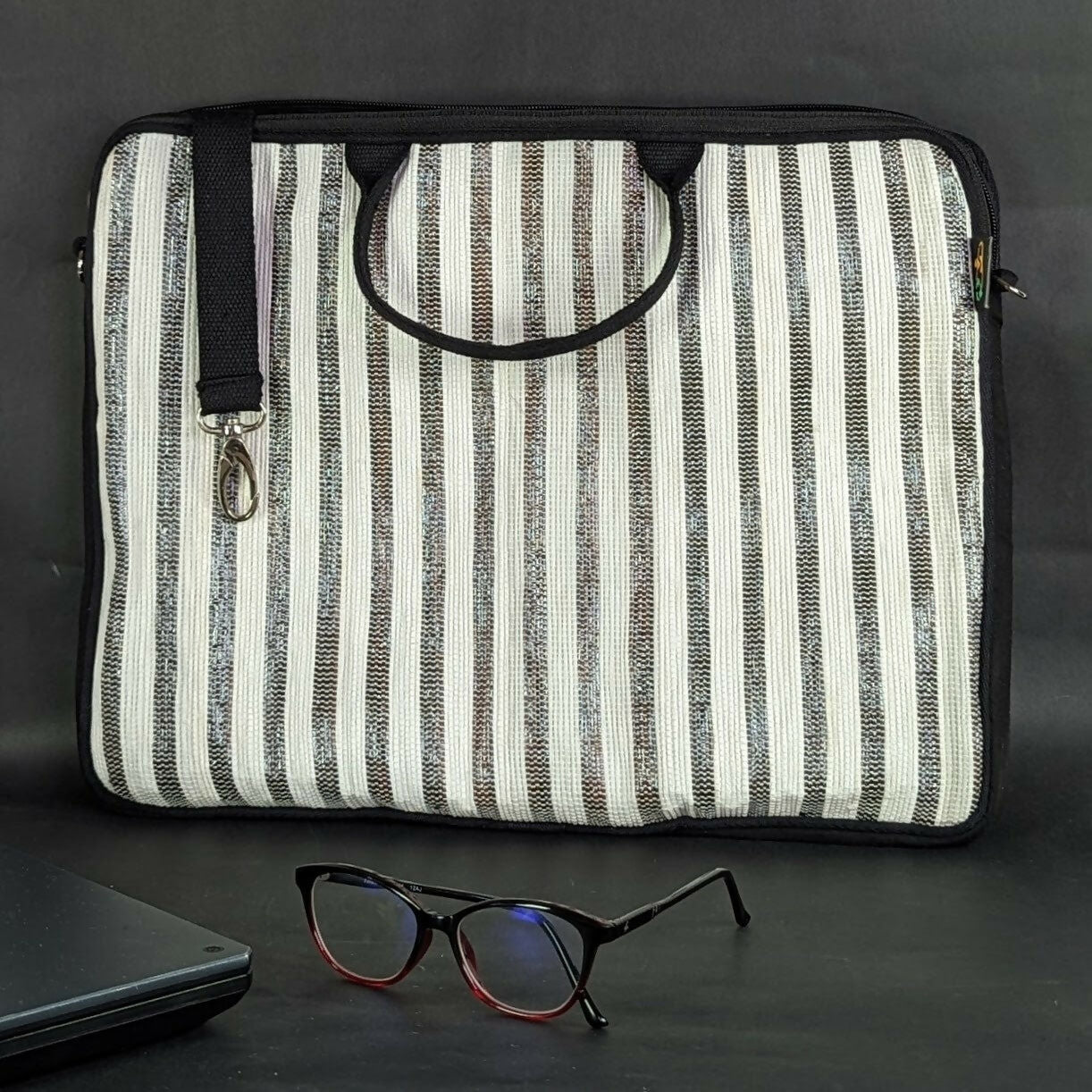 Upcycled Handwoven: The Laptop Bag 16 inches