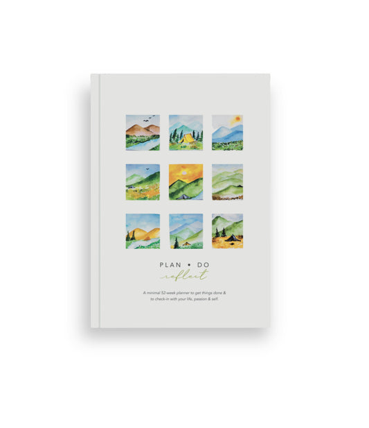 PlanDoReflect: Undated Yearly Planner + Guided Journal | Landscape Shots