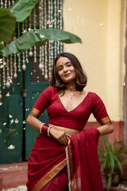 Maroon Kumkum Blouse