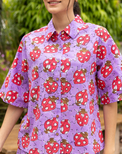 Love Bug Shortees - Soft Cotton Shirt & Shorts Set