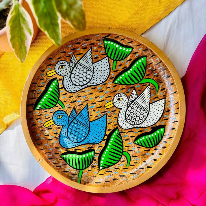 Saras - Round Wooden Platter