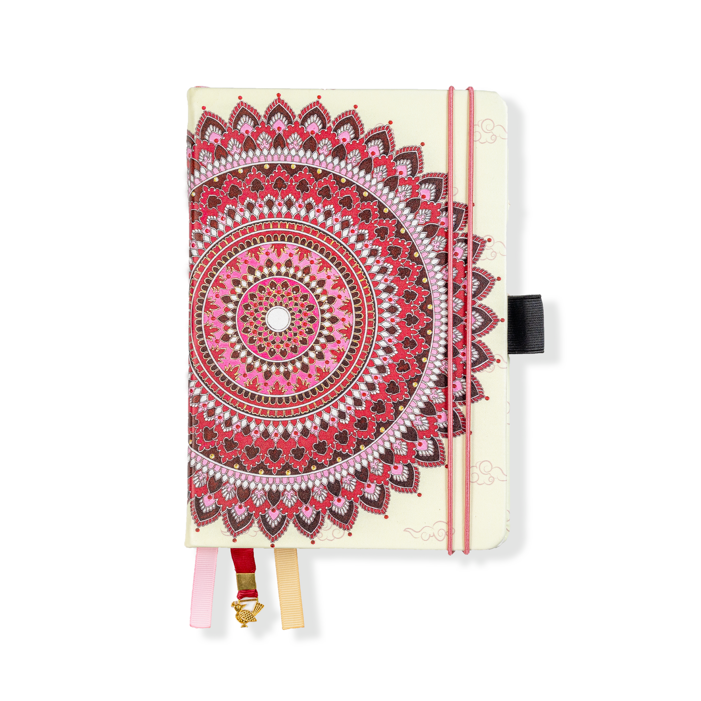 Maroon Mandala Dot Grid Journal