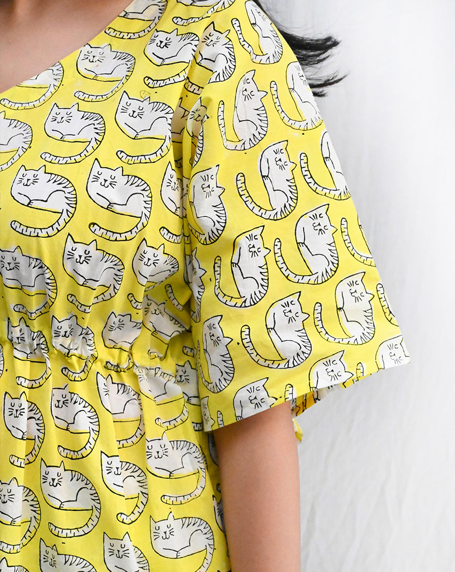 Meow Chill Jams Cotton Co-ord Set