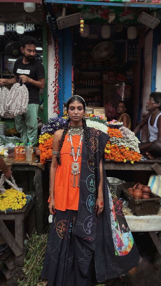 Coldplay-A Head Full Of Dreams Saree