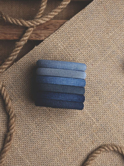 Mystical Denim Bangle Set