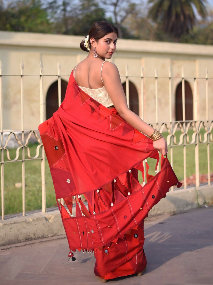 कुमकुम Red Saree