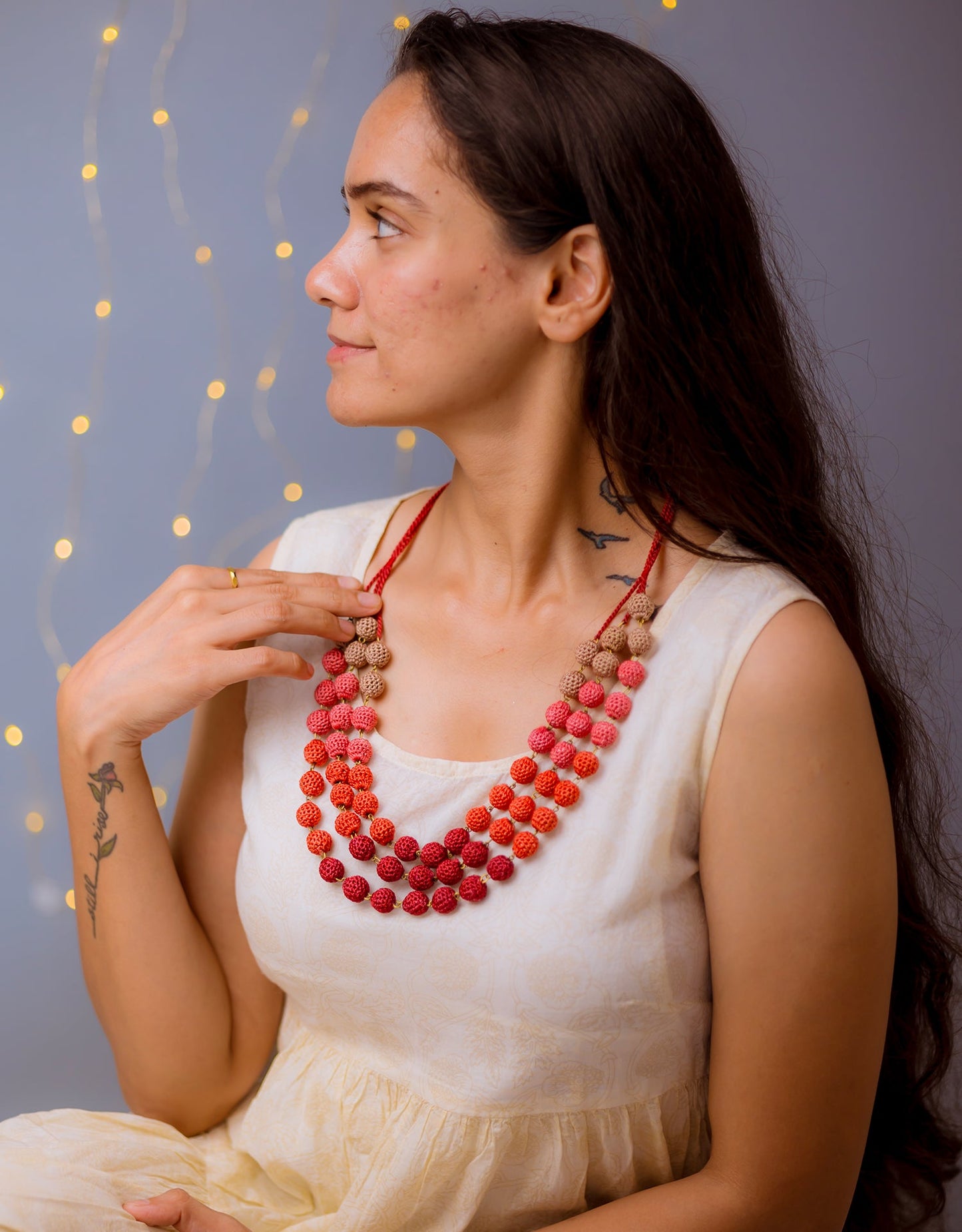 Masum Hand-crochet Layered Necklace