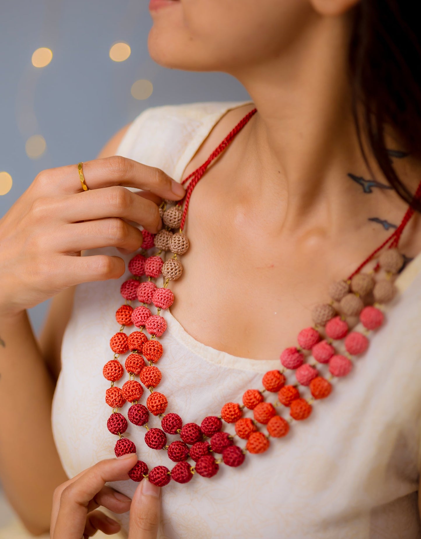 Masum Hand-crochet Layered Necklace