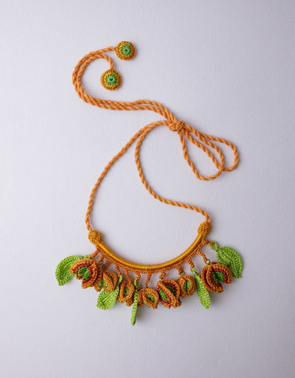Orange Xari Handmade Necklace