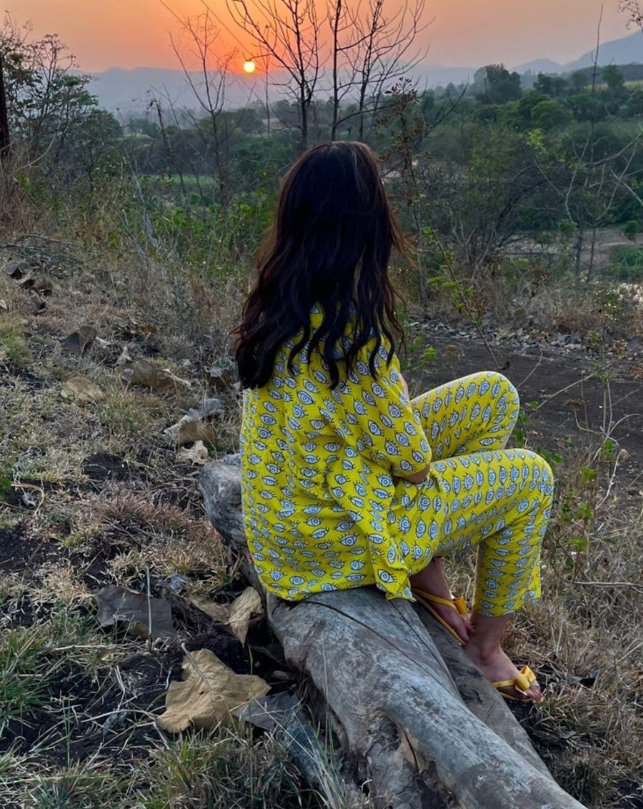 Sara Ali Khan Nazar Battu Chill Jams Cotton Co-ord Set