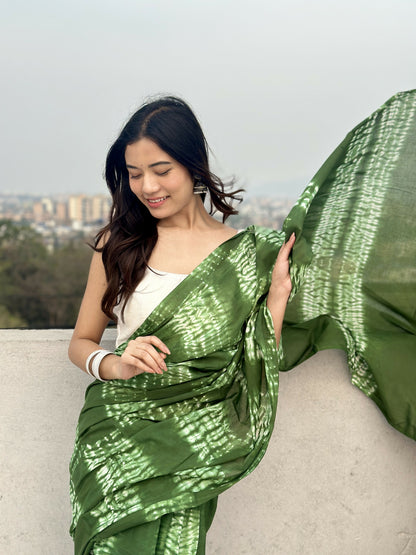 Dhaani Tie & Dye Shibori Saree