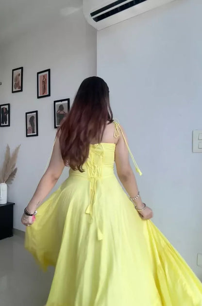 Yellow Bridgeton Corset Dress