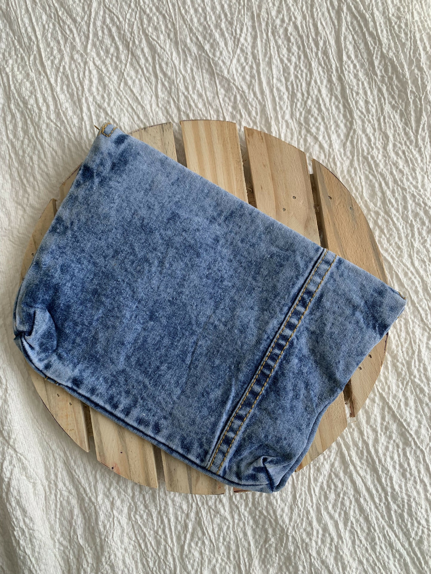 Denim Big Pouch in Blue