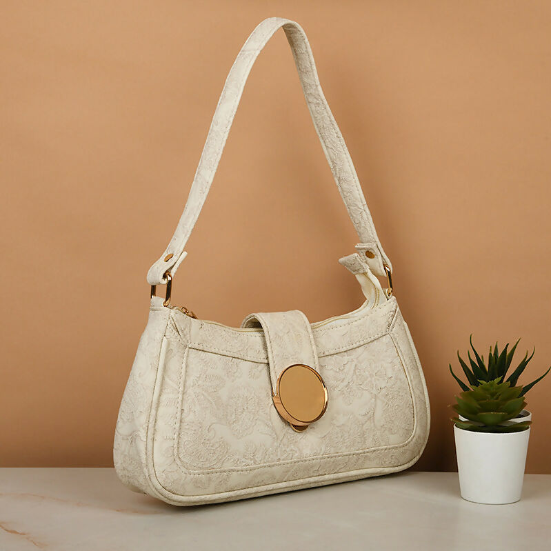 Pearl white Baguette bag