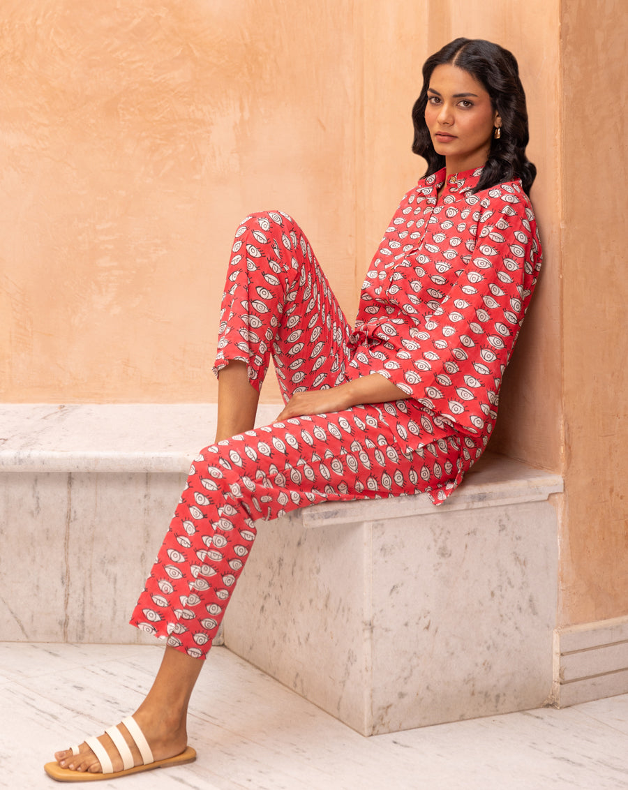 Nazar Battu Cotton Co-ord Set