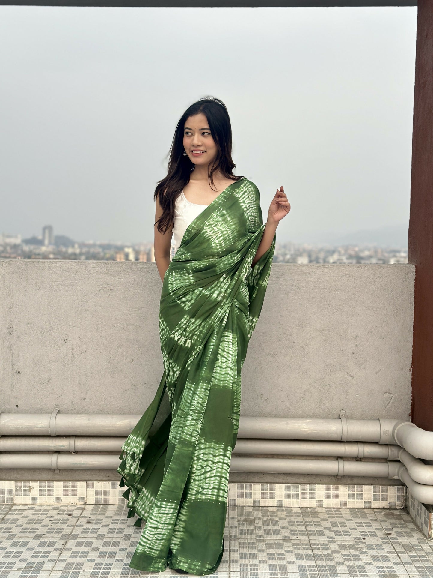 Dhaani Tie & Dye Shibori Saree