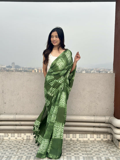 Dhaani Tie & Dye Shibori Saree