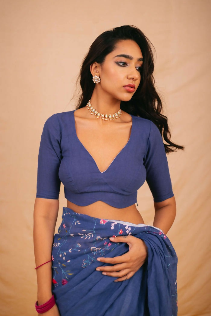 Manorama V Neck Blouse