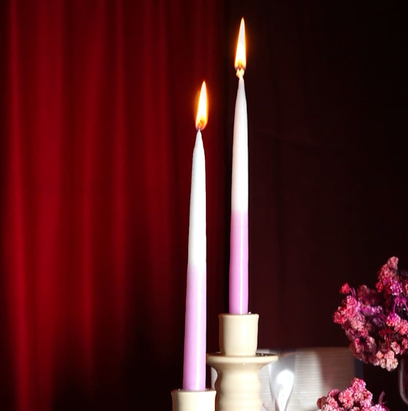 Ombre Hand-dipped Tapered Candles